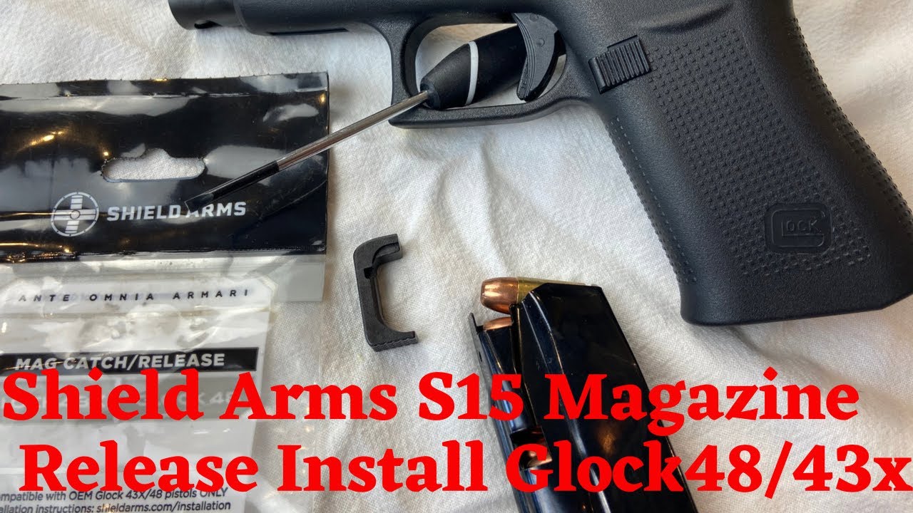 Shield arms magazine release Install / Swap, Glock 48 / 43x Step By Step