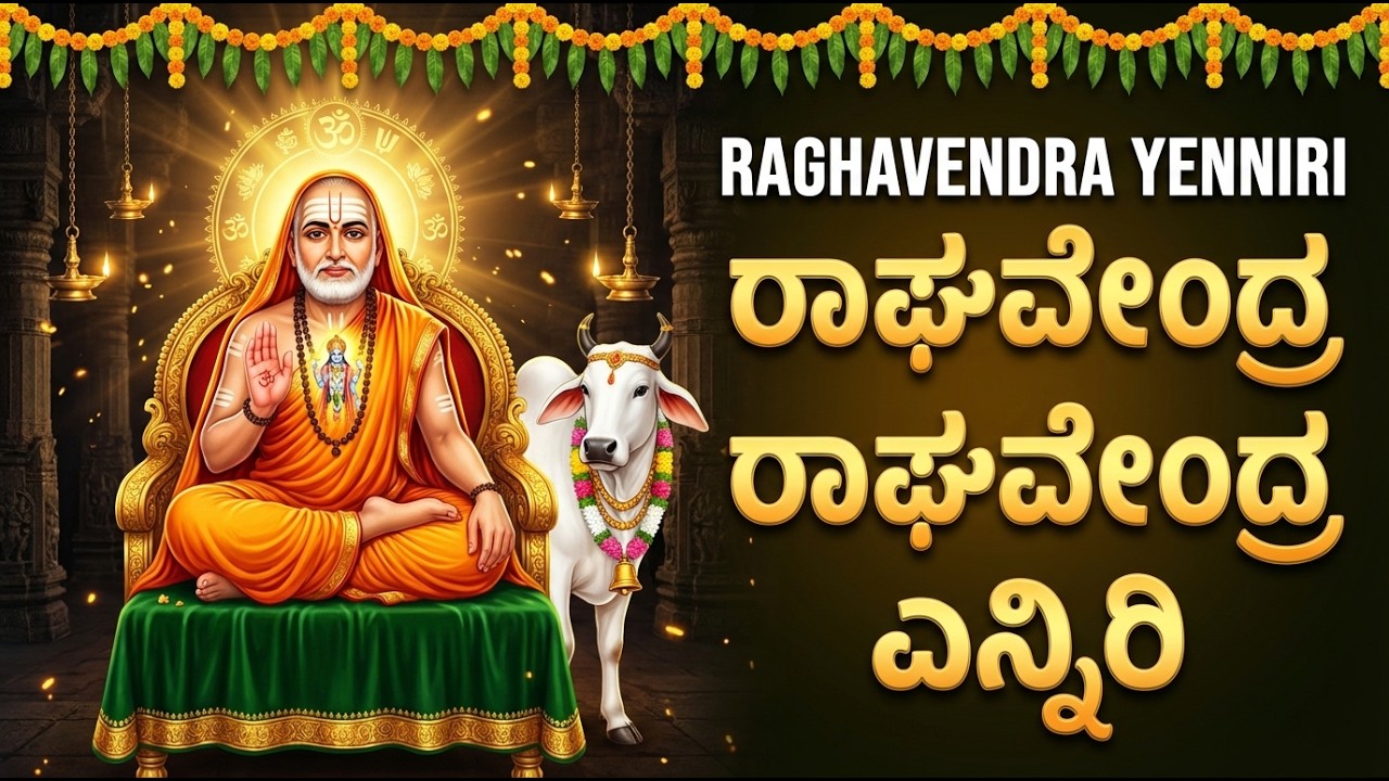 ರಾಘವೇಂದ್ರ ರಾಘವೇಂದ್ರ ಎನ್ನಿರಿ| Raghavendra yenniri Song Kannada | Raghavendra Devotional Songs Kannada