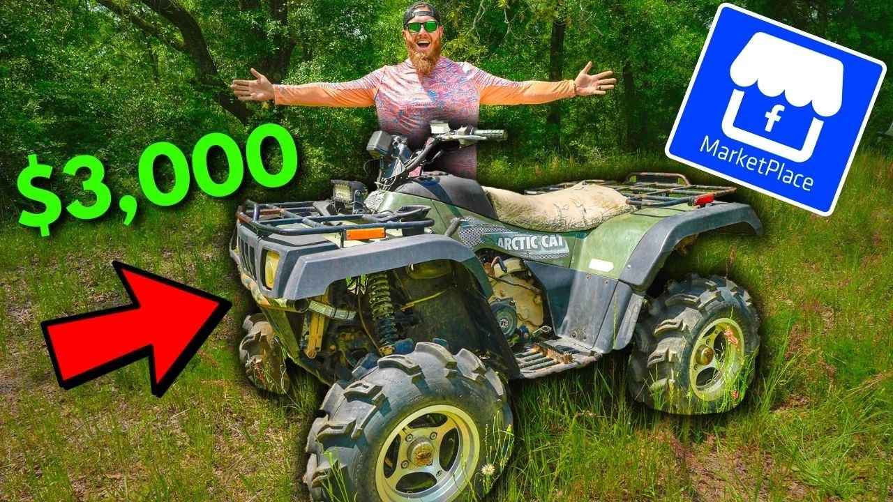 I Bought a $3,000 FOUR WHEELER from Facebook Marketplace for the NEW Property!! (BROKEN ALREADY?!)