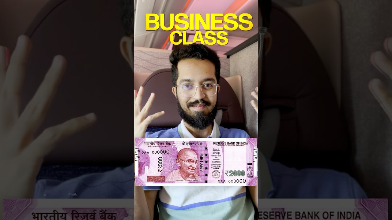 ₹2000 Business Class Flight ✈️😮