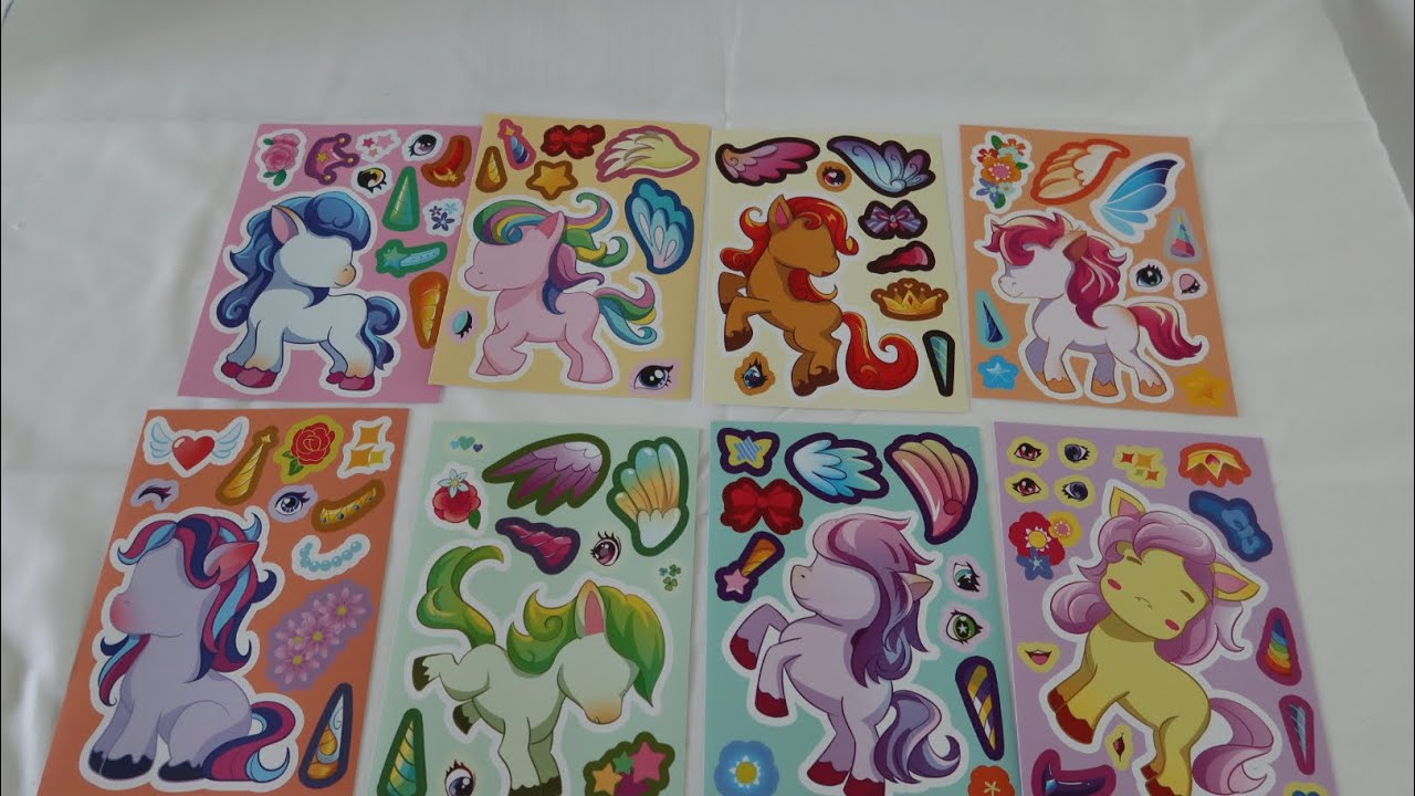貼紙玩具 Sticker ASMR   Decorate with My Little  Pony sticker book 