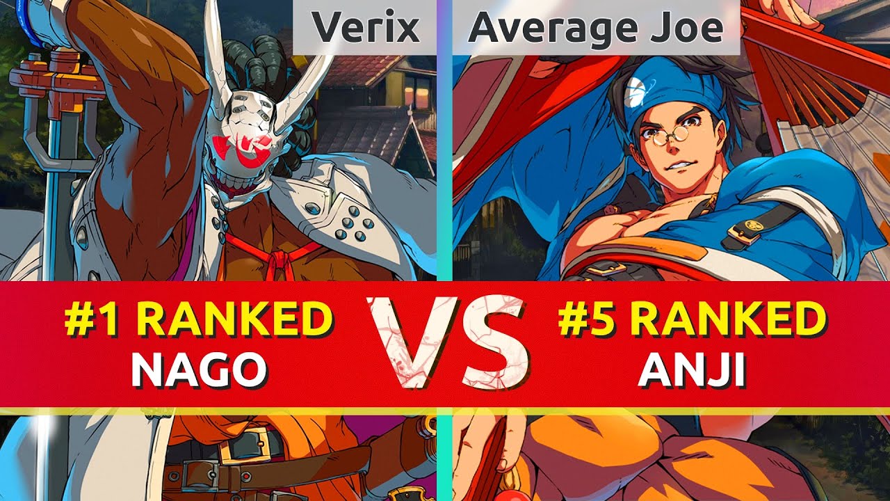 GGST ▰ Verix (#1 Ranked Nagoriyuki) vs Average Joe (#5 Ranked Anji). High Level Gameplay
