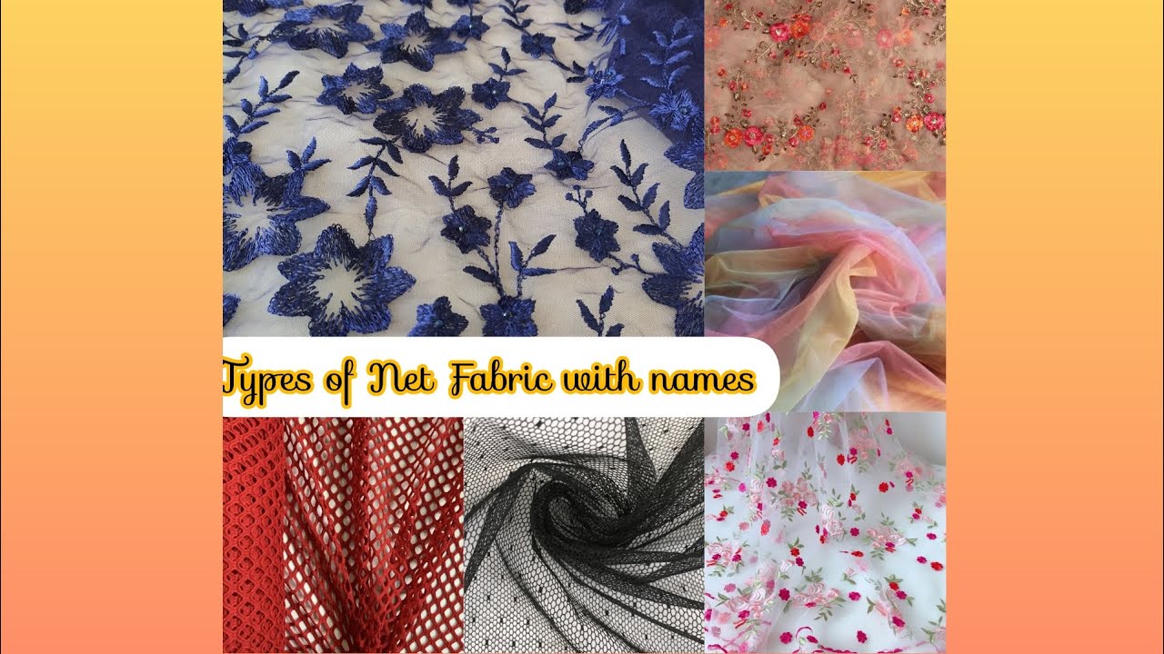 Different types of Net Fabric with their names/women's net fabric guide /Types of net in dresses 🌼🤍