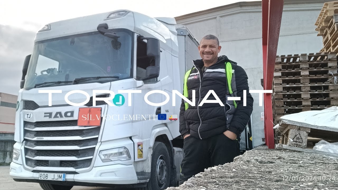 Saindo da Alemanha e carregando em Tortona Itália 🇮🇹