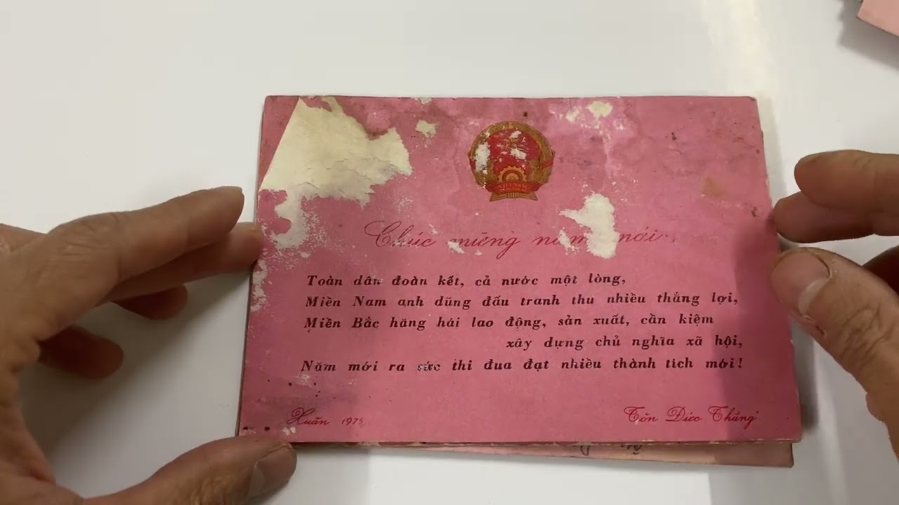 Thiệp chúc tết của chủ tịch Hồ Chí Minh 1964-1969