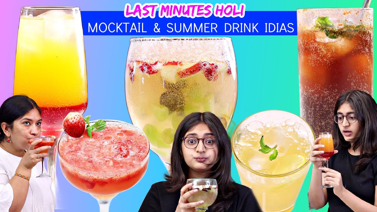 Holi Hai  - Last Minutes MOCKTAIL Ideas for Holi | CookWithNisha