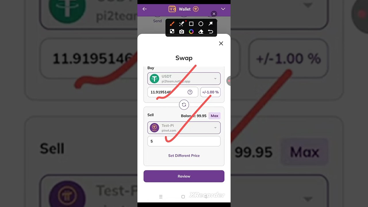 Pi Testnet Swap Tokens💥