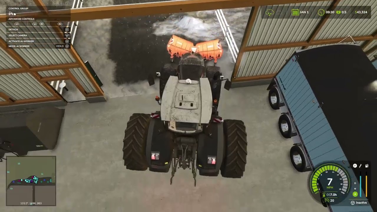 Plowing Snow for the Farmer