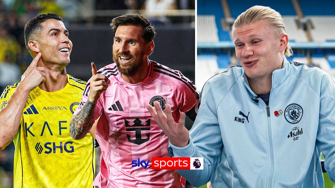 Erling Haaland on Messi and Ronaldo comparisons