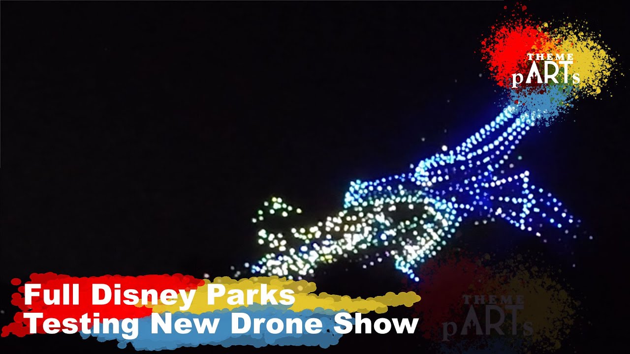 Full Drone Show Test for Disney Parks