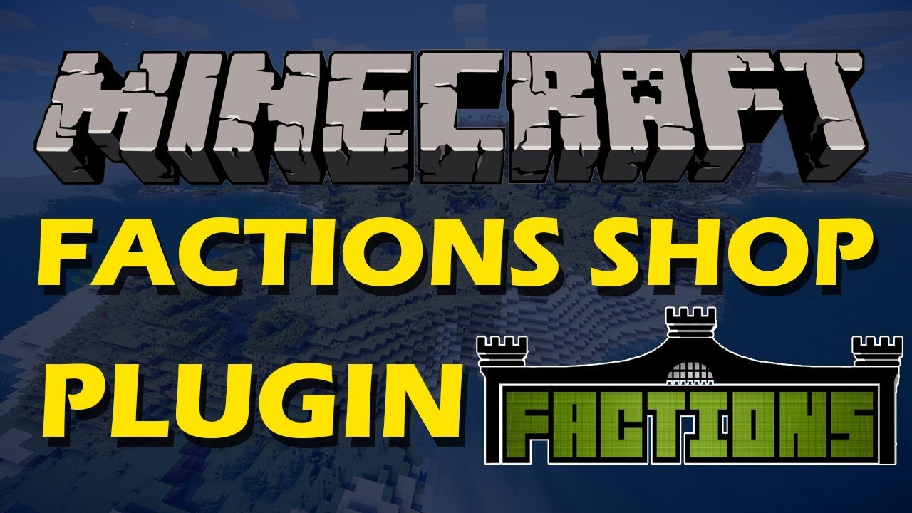 Buy and sell items in a GUI in Minecraft with Factions Shop Plugin