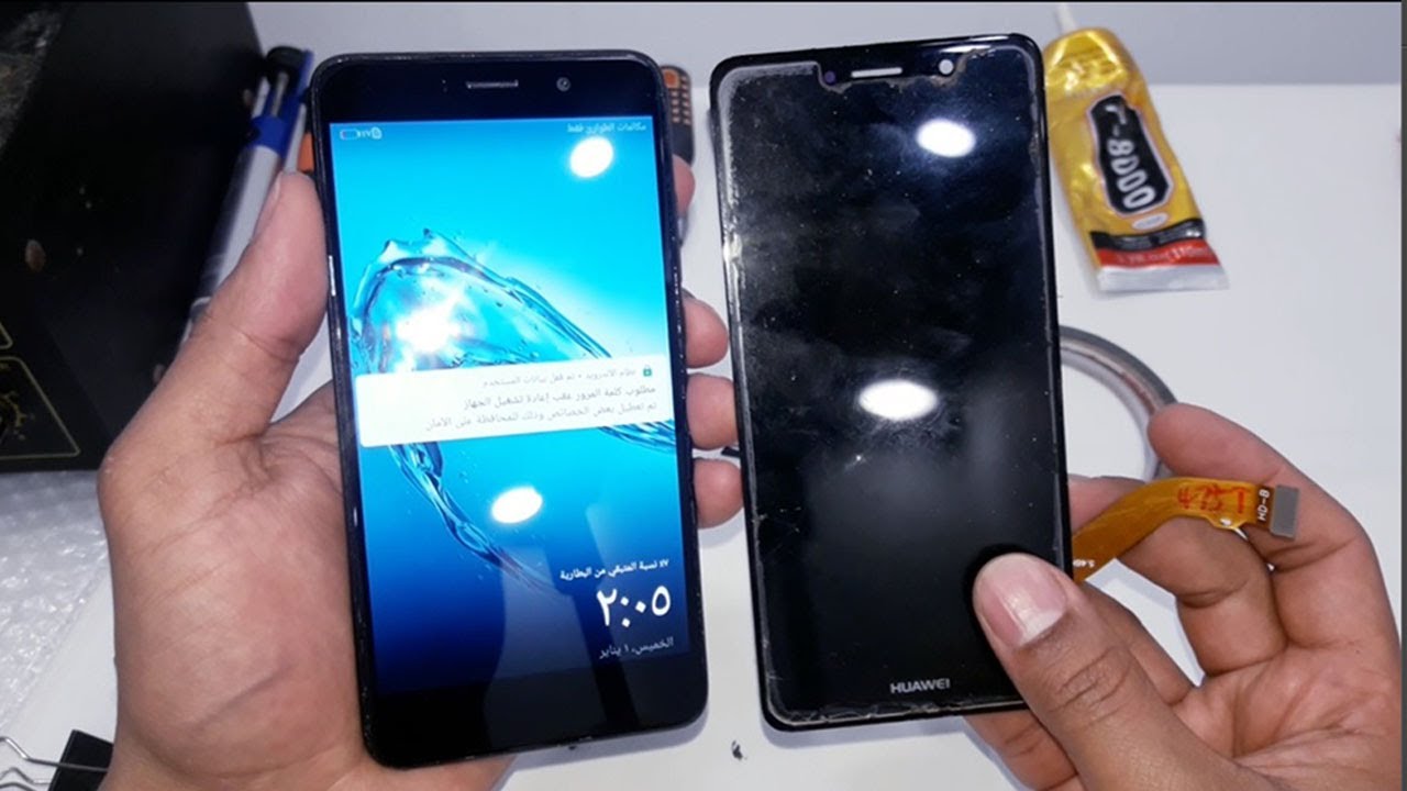 تغيير شاشة موبايل هواوي Huawei Y7 Prime