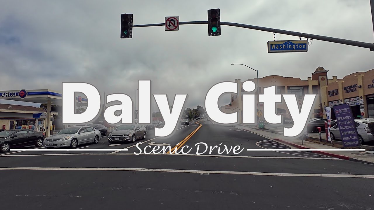 Driving in Downtown Daly City, California - 4K