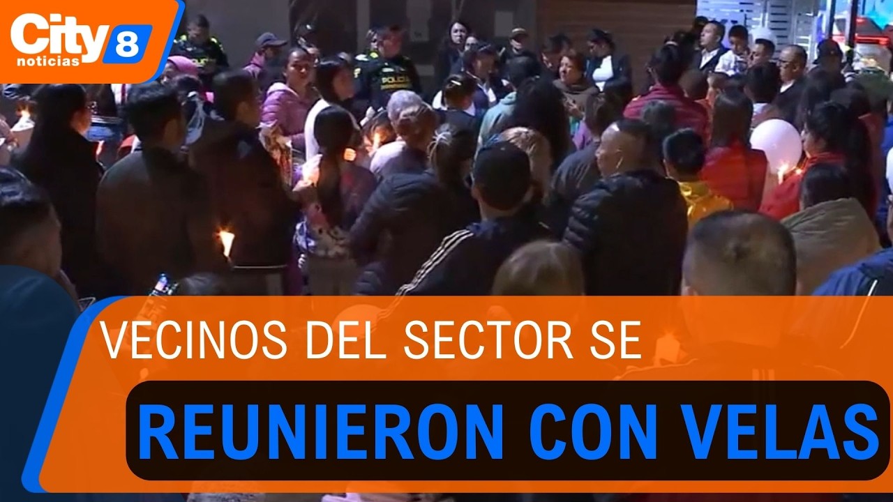Velatón en Bosa tras la muerte de un menor que cayó desde un sexto piso | CityTv