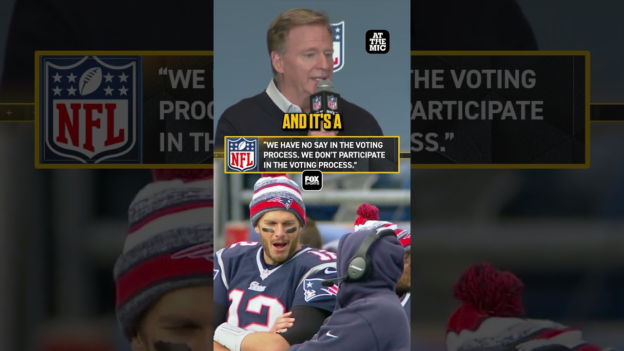 Roger Goodell on the Belichick HOF news 🗣🏈 #NFL #RogerGoodell #Pats #HOF #football