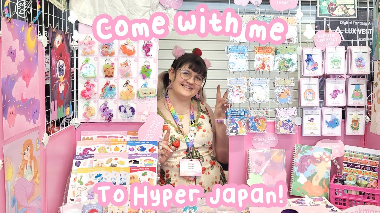 Sell my art with me at Hyper Japan✨ Convention Vlog