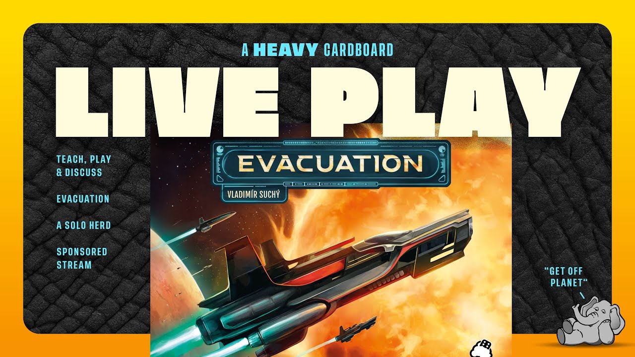 Evacuation (Solo Mode) - Solo Teaching & Play-through by Heavy Cardboard