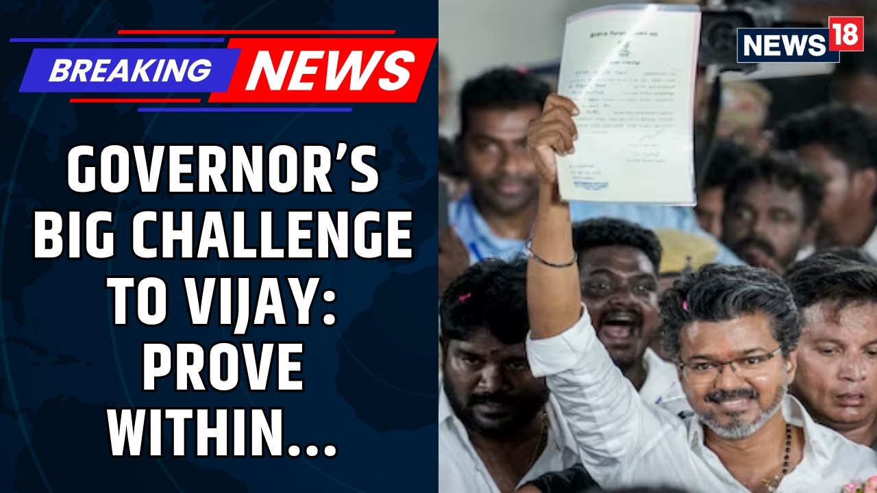 Governor Asks Vijay To Prove Majority Support On The Floor Of The House By May 13th&mdash;Within 3 Days