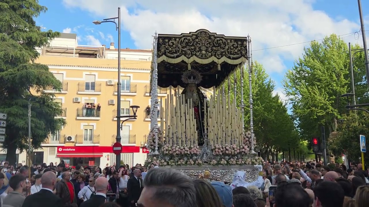 Virgen de los Dolores por calle Real de La Carolina, Jaén 2025
