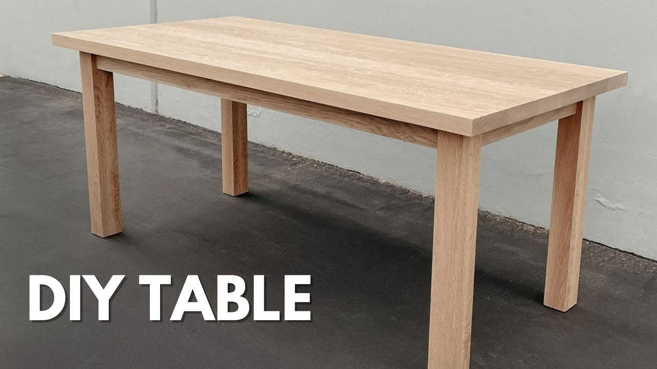 Comment fabriquer une Table &agrave; manger, Table de travail en bois