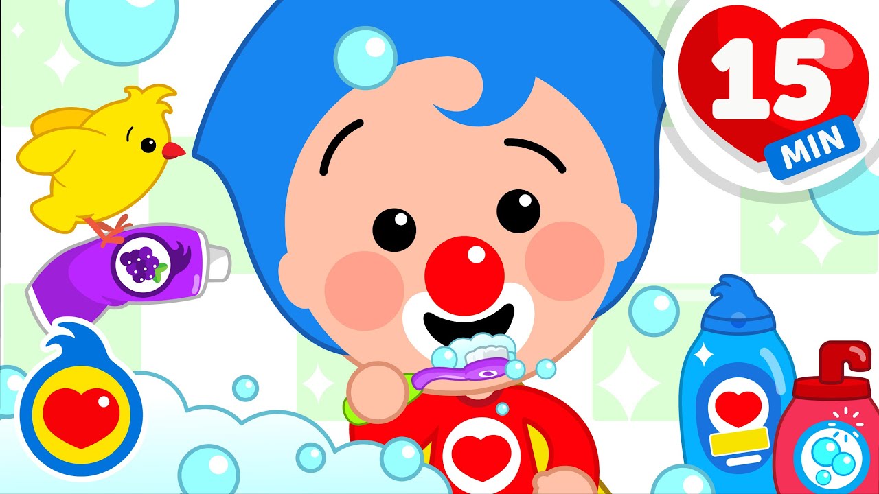 Escovando Os Dentes 🪥 🦷 | 15 minutos de Música Infantil | Um Herói do Coração ❤️