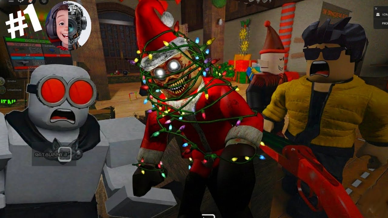 😰VIRAMOS SEGURANÇAS DO PAPAI NOEL👮🎅UDAVI & PRODUÇÃO💥JOGO DE TERROR DE NATAL, roblox, terror, natal