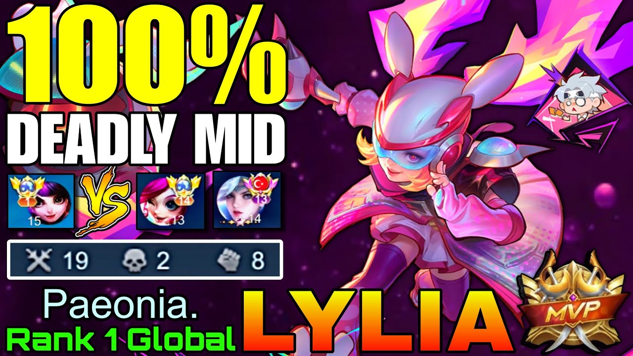 No.1 Lylia VS Top Global Nana & Supreme Miya - Top 1 Global Lylia by Paeonia. - Mobile Legends 