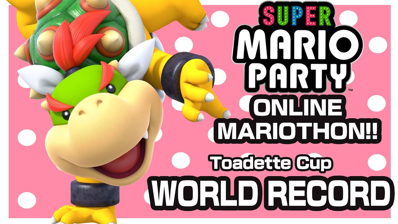 [Super Mario Party] Online Mariothon WORLD RECORD - Toadette Cup perfect score