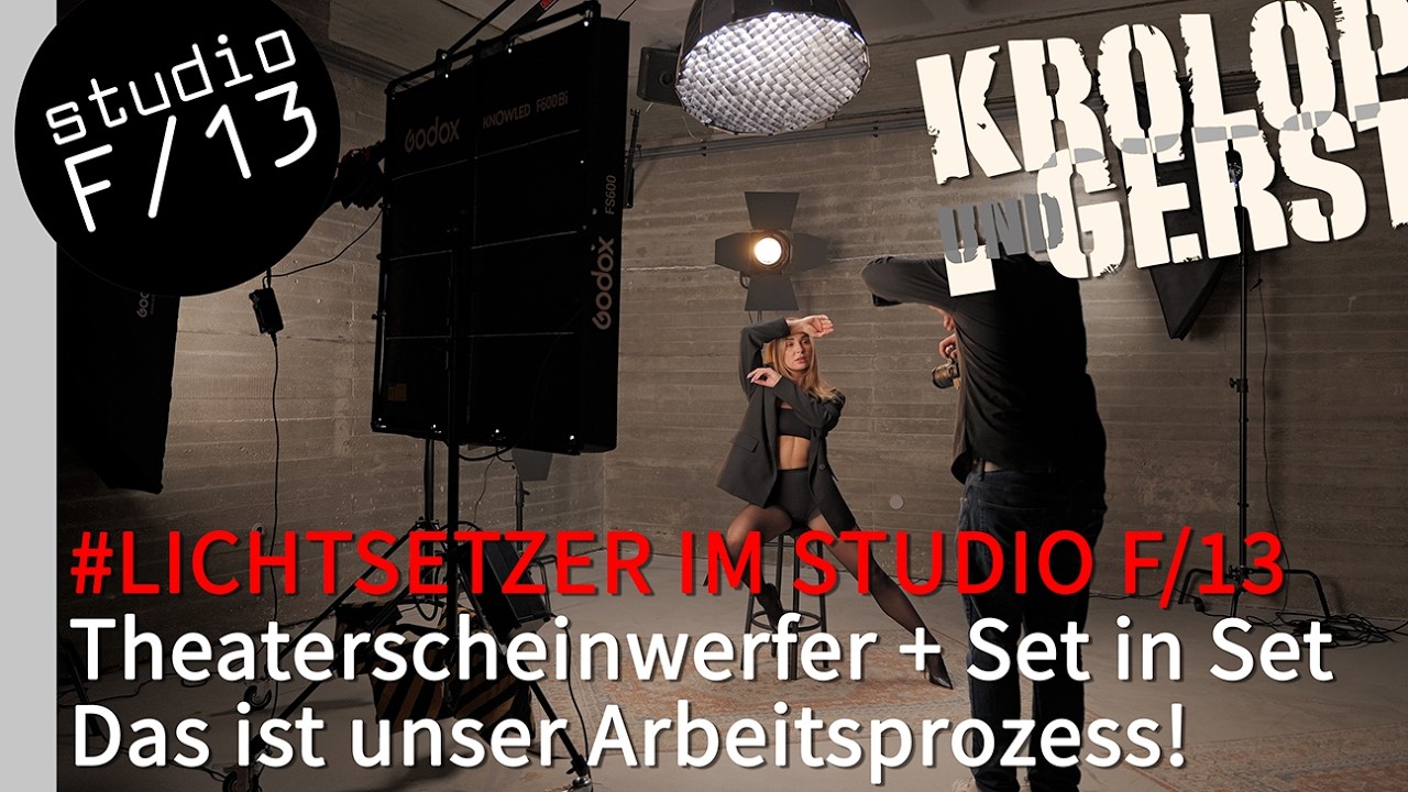 Theaterscheinwerfer + Set in Set - Das ist unser Arbeitsprozess!📷 Krolop&Gerst