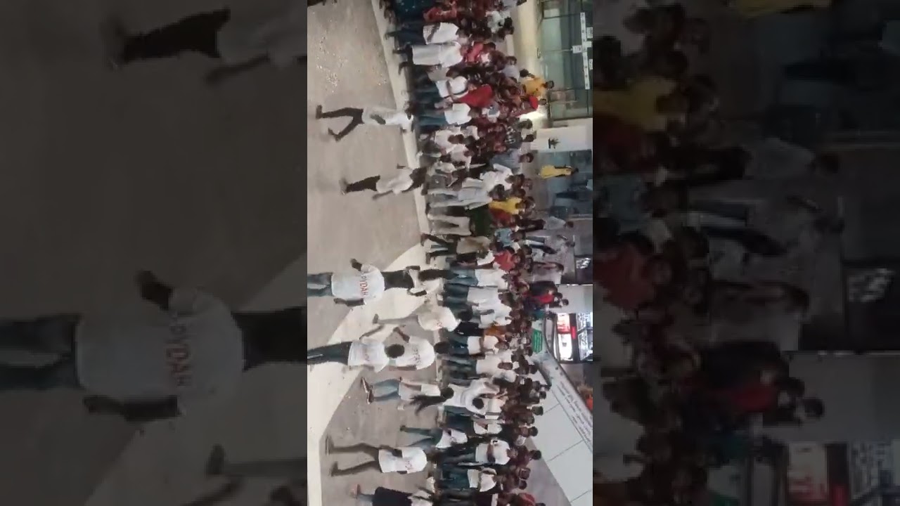 pydah college flashmob at SRMT MALL kakinada