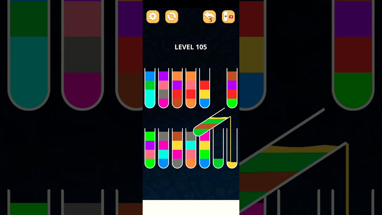 color sort puzzle level 105