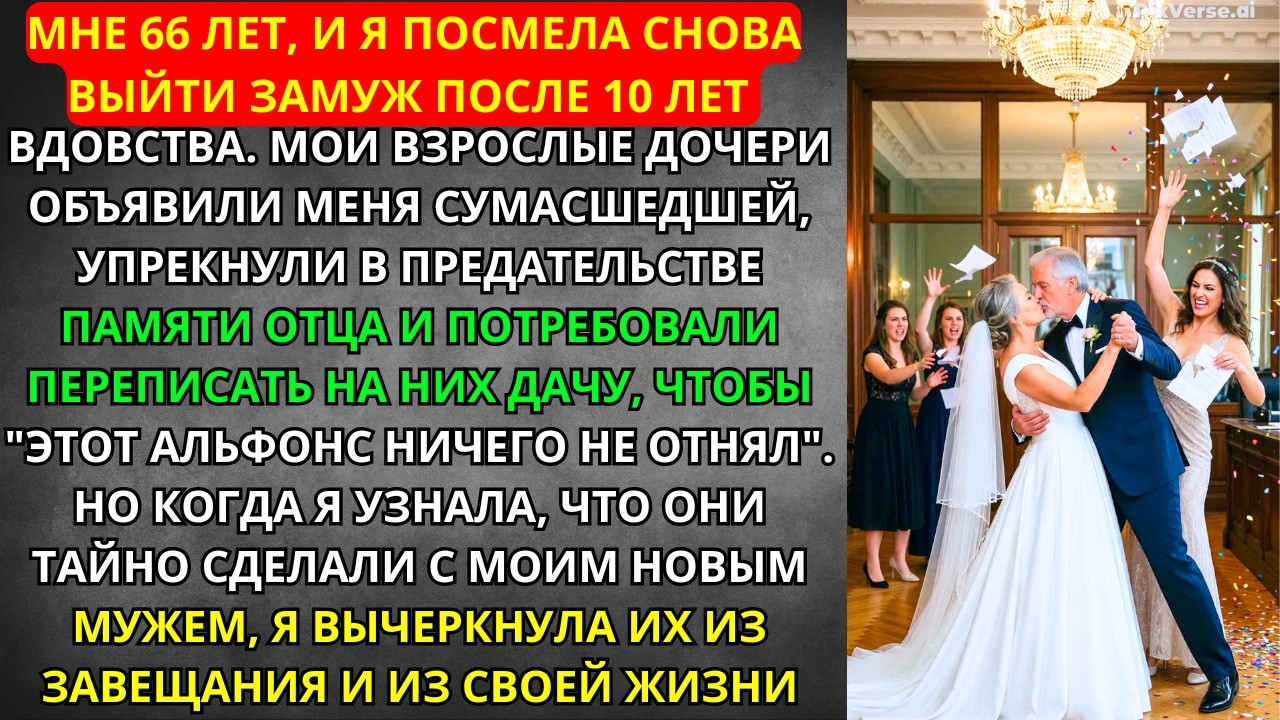 Вышла ЗАМУЖ в 66 лет! Дочери требовали ДАЧУ и ШАНТАЖИРОВАЛИ мужа. Я ЛИШИЛА их ВСЕГО...