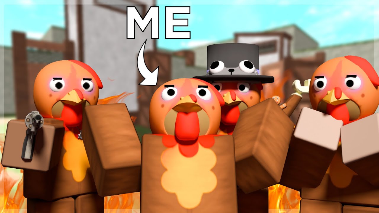 Trolling In MVSD as Turkeys!! (Roblox)