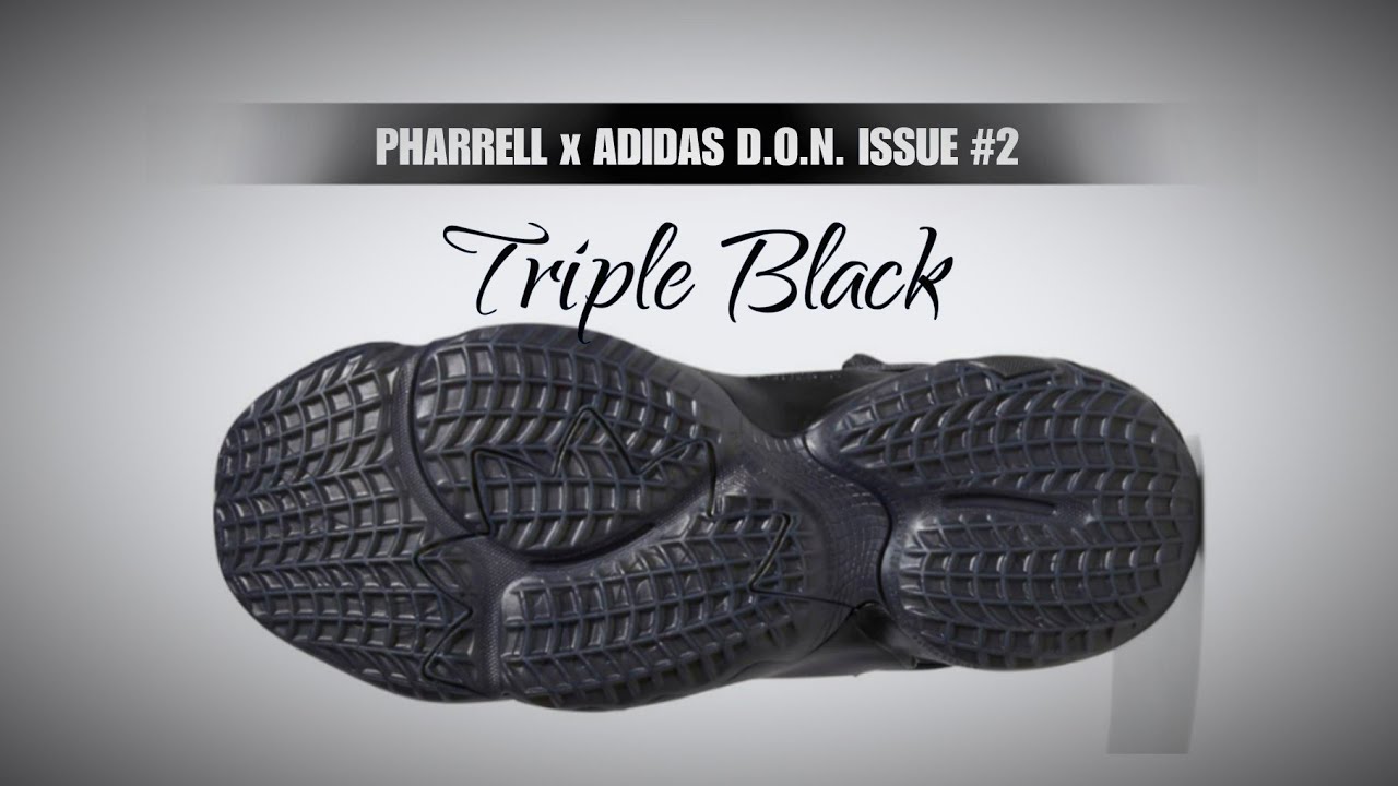 PHARRELL x ADIDAS D.O.N. ISSUE #2 TRIPLE BLACK &mdash; BASKETBALL