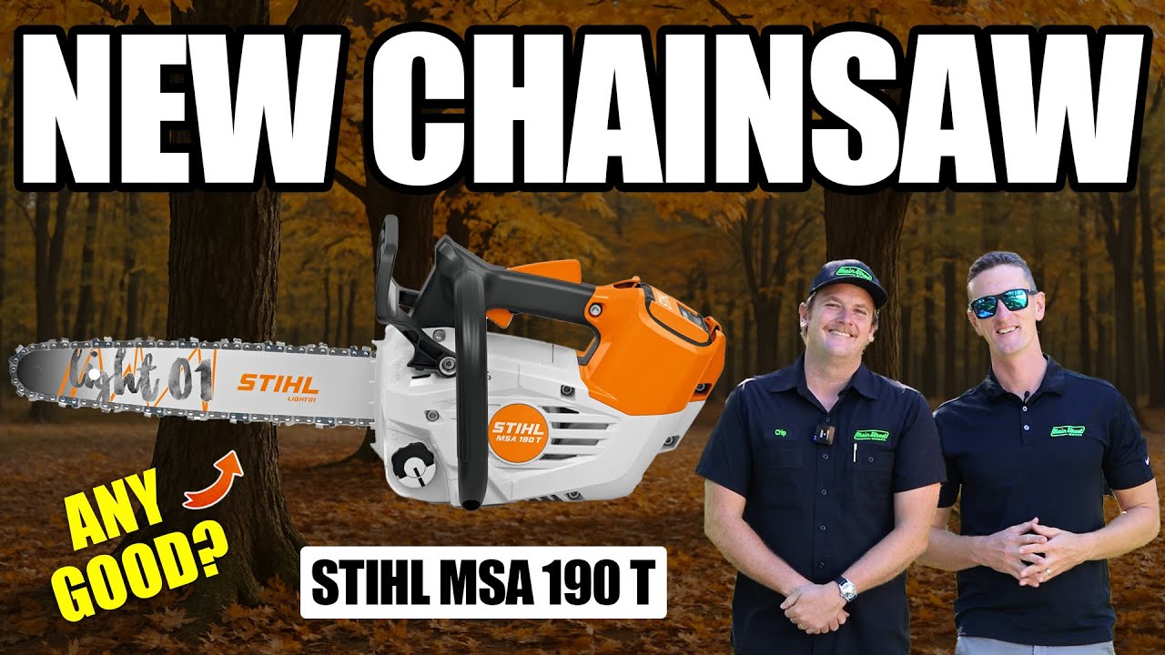 Обзор новой бензопилы STIHL MSA 190 T! Лучшая аккумуляторная бензопила для работы с деревьями?