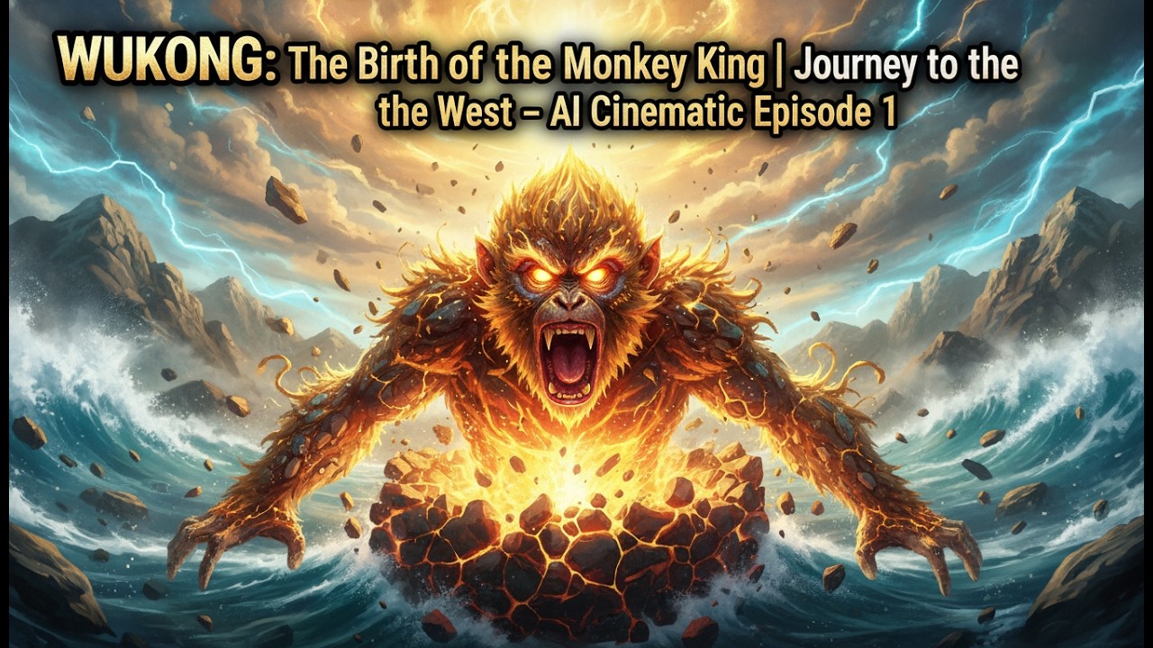 WUKONG: The Birth of the Monkey King | Journey to the West – AI Cinematic Episode 1