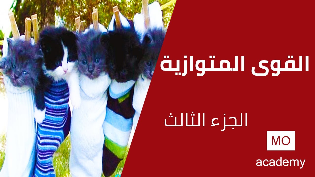 استاتيكا ث.ع | القوى المتوازية (3/4) - اتزان القوى المتوازية جزء 1