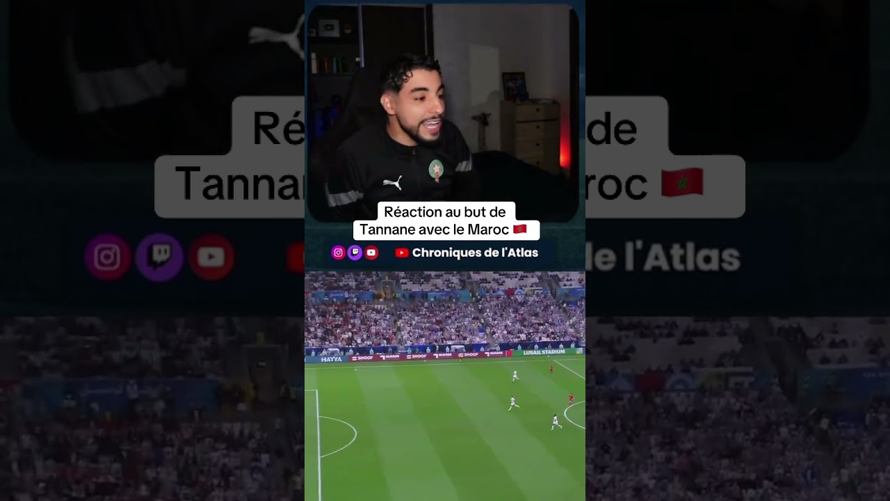 Magnifique but de Tannane 🇲🇦 contre la Jordanie 🇯🇴 