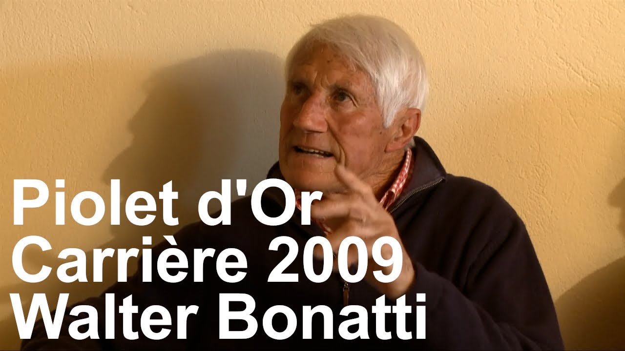 Piolet d'Or Carrière 2009 Walter Bonatti conférence de presse à Courmayeur montagne alpinisme