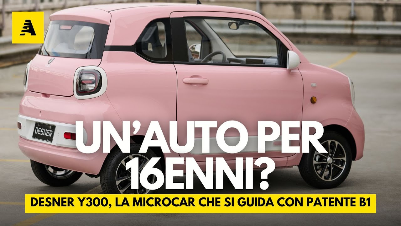Desner Y300: microcar 4 posti a batterie, il pass per la città (170 km, 90 km/h)