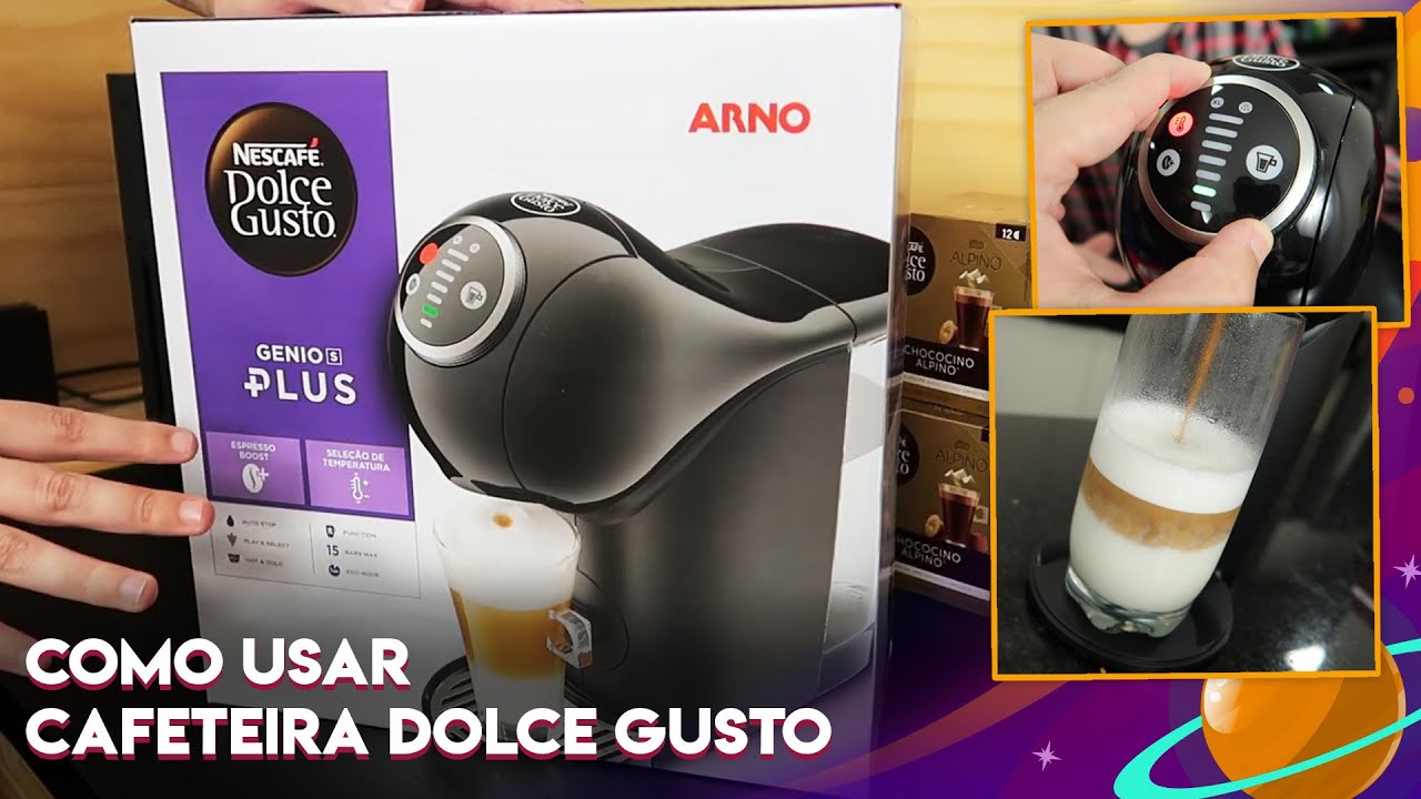LIGANDO PELA PRIMEIRA VEZ CAFETEIRA DOLCE GUSTO GENIO S PLUS: COMO USAR CAFETEIRA DE CÁPSULAS?