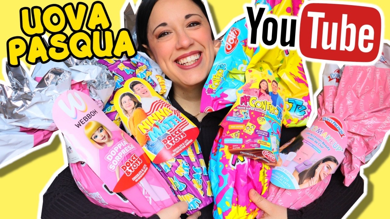 Apro UOVA di PASQUA degli YOUTUBERS! iolanda sweets