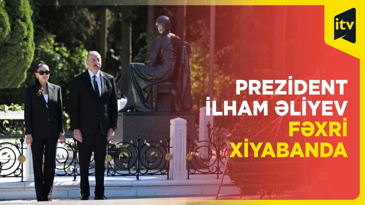 Prezident İlham Əliyev Ümummilli Lider Heydər Əliyevin məzarını ziyarət edib