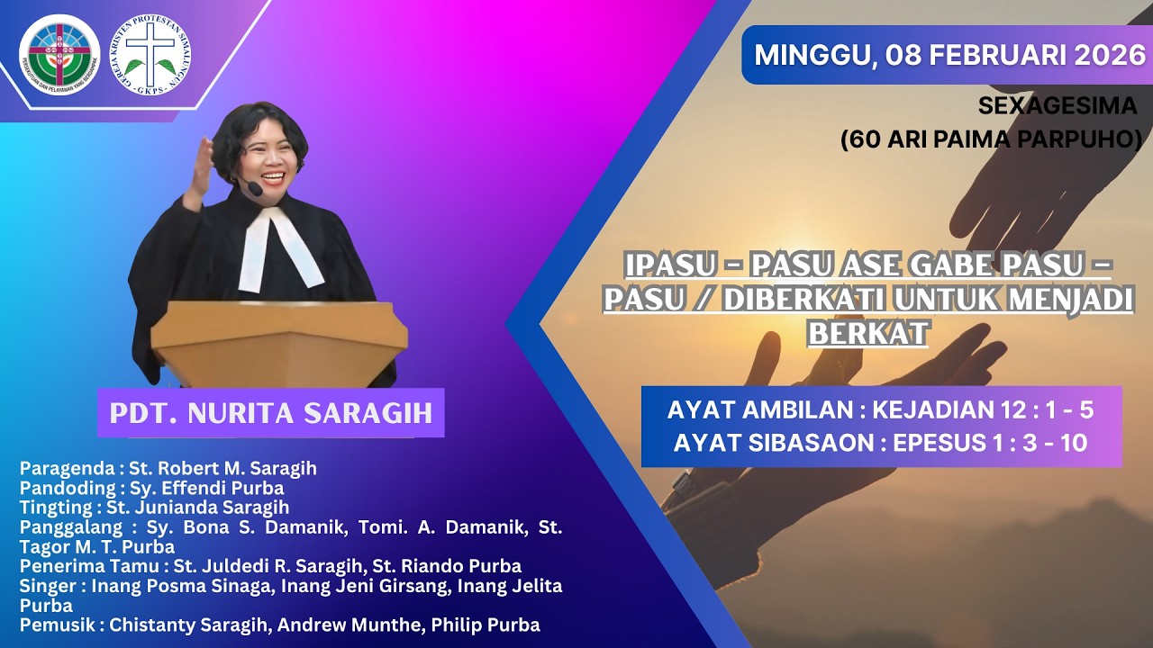 IBADAH Minggu Minggu, 08 Februari 2026