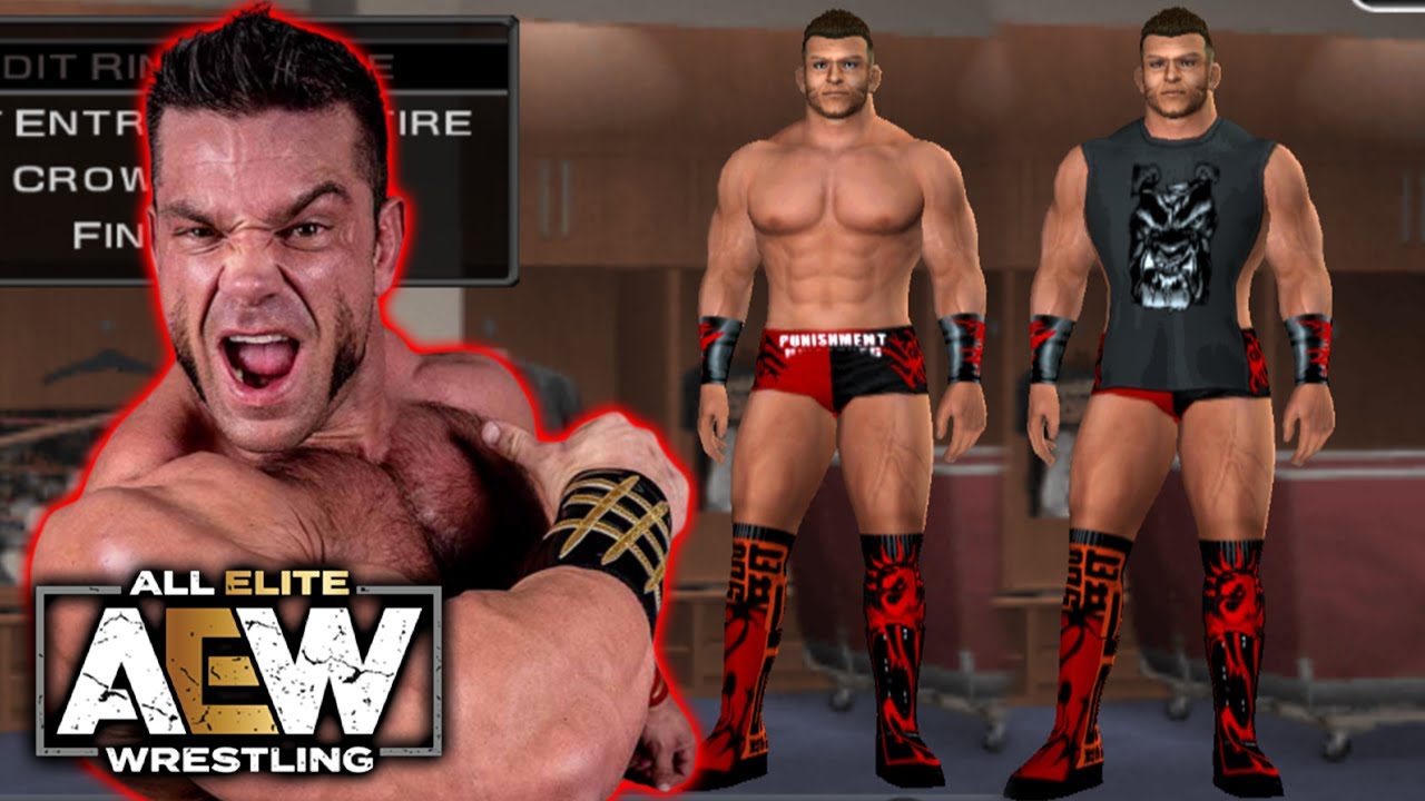 Brian Cage AEW 2021 Black Red Attire | How to create a wrestler PS2 Svr2011 CAW Formula