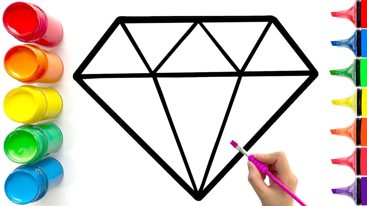 How to Draw a Sparkling Diamond | Easy Step-by-Step Tutorial