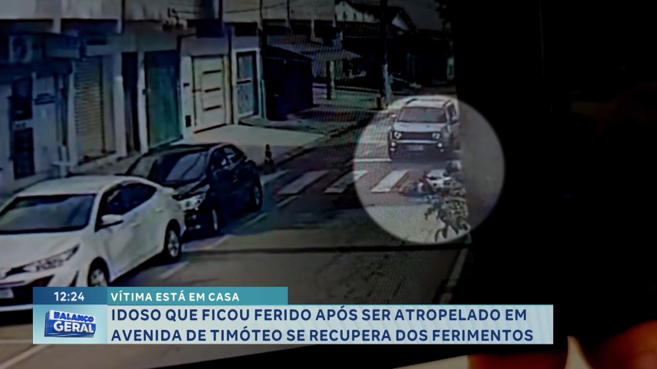Vítima está em casa: Idoso atropelado em avenida de Timóteo se recupera dos ferimentos.