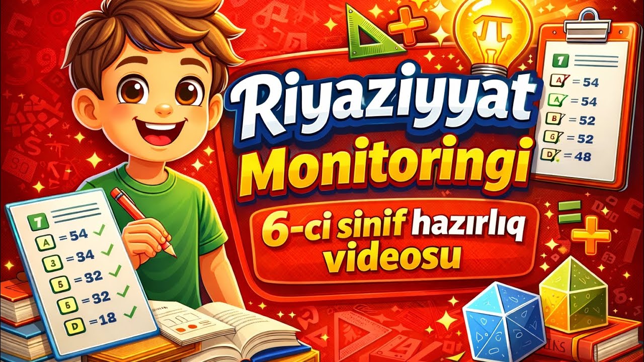 6cı sinif monitorinq imtahan sualları #riyaziyyathazırlığı #monitorinq #riyaziyyat #kesfet #fyp
