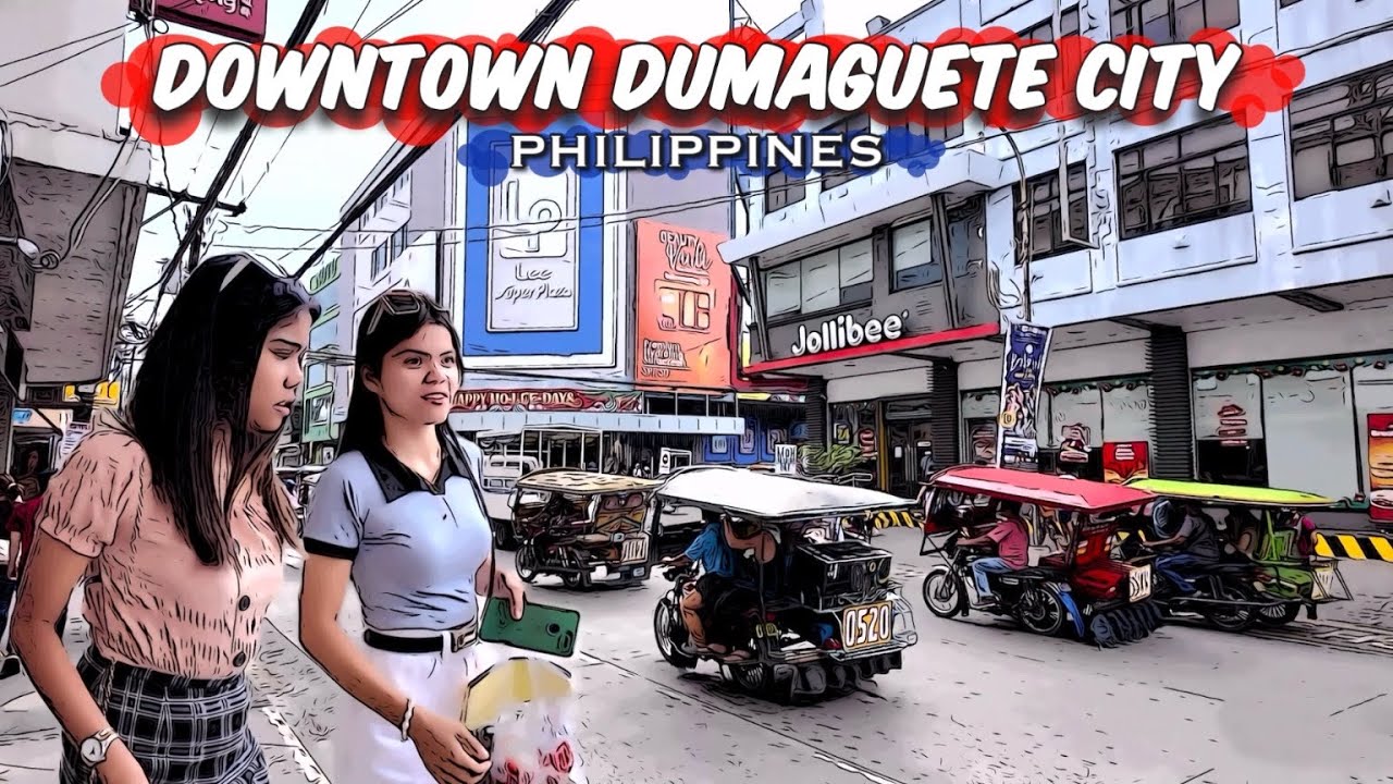 🐵 [HD #DUMAGUETE 🇵🇭 ]  DOWNTOWN #DUMAGUETE #2024 #Walking Tour | #Philippines