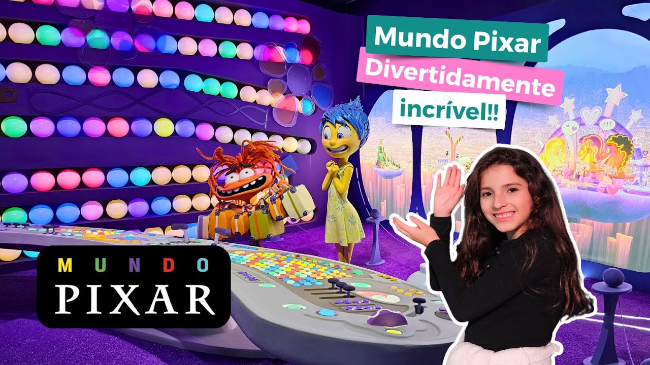 MUNDO PIXAR: ALICE E LUIZA FORAM PARAR EM DIVERTIDAMENTE, TOY STORY E MUITO MAIS | Princesinha Alice